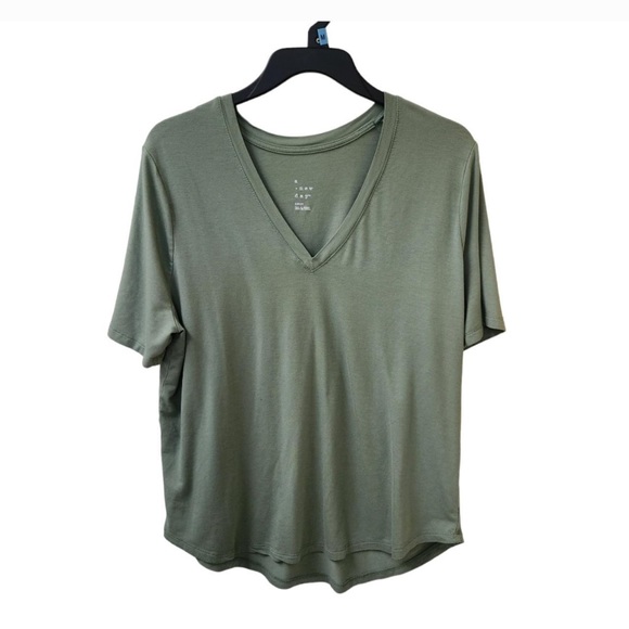 Nouveau Blouse Bell Sleeve Vert Pour Femmes Plus Size - New Directions 1X